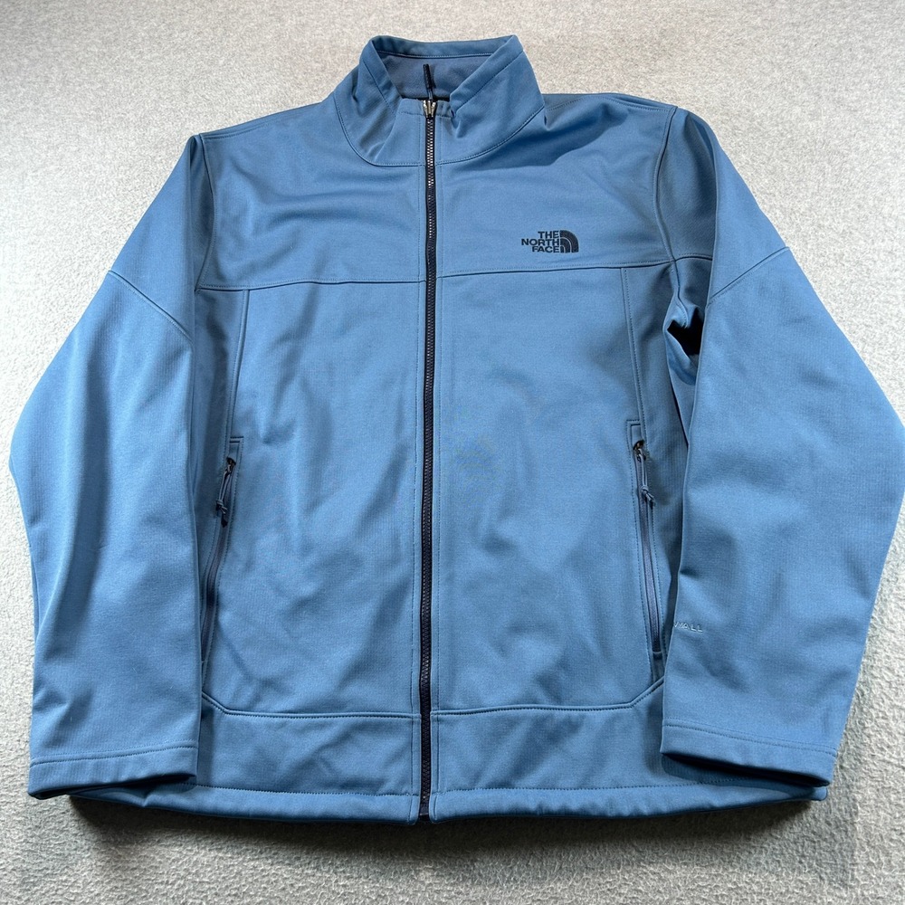 The North Face WindWall Jacket Mens XL Blue Softshell Full Zip NF00CTZ8